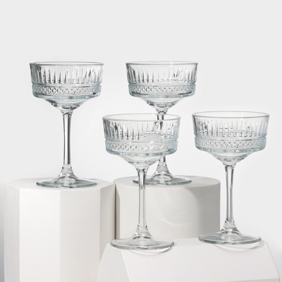 УЦЕНКА Набор фужеров для шампанского 260 мл Elysia, 4 шт.