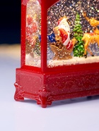 Светодиодная фигура «Упряжка» 5.5×14×19.5 см, от батареек 3хААА, музыка, USB, свечение тёплое белое - Фото 9