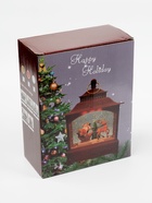 Фигура светодиодная «Дед Мороз» 5.5×14×19.5 см, от батареек 3хААА, музыка, USB, свечение тёплое белое - Фото 9