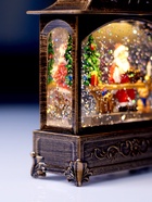 Фигура светодиодная "Дед Мороз" 5.5х14х19.5 см, 3хААА (не в компл.), музыка, USB, Т/БЕЛЫЙ - фото 14996788