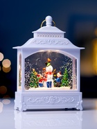 Фигура светодиодная «Снеговик» 5.5×14×19.5 см, от батареек 3хААА, музыка, USB, свечение тёплое белое - Фото 2