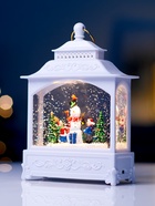 Фигура светодиодная «Снеговик» 5.5×14×19.5 см, от батареек 3хААА, музыка, USB, свечение тёплое белое - Фото 3