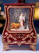 Фигура светодиодная «Граммофон» 36×16×9 см, от батареек 3хААА, музыка, USB, свечение тёплое белое 10872806