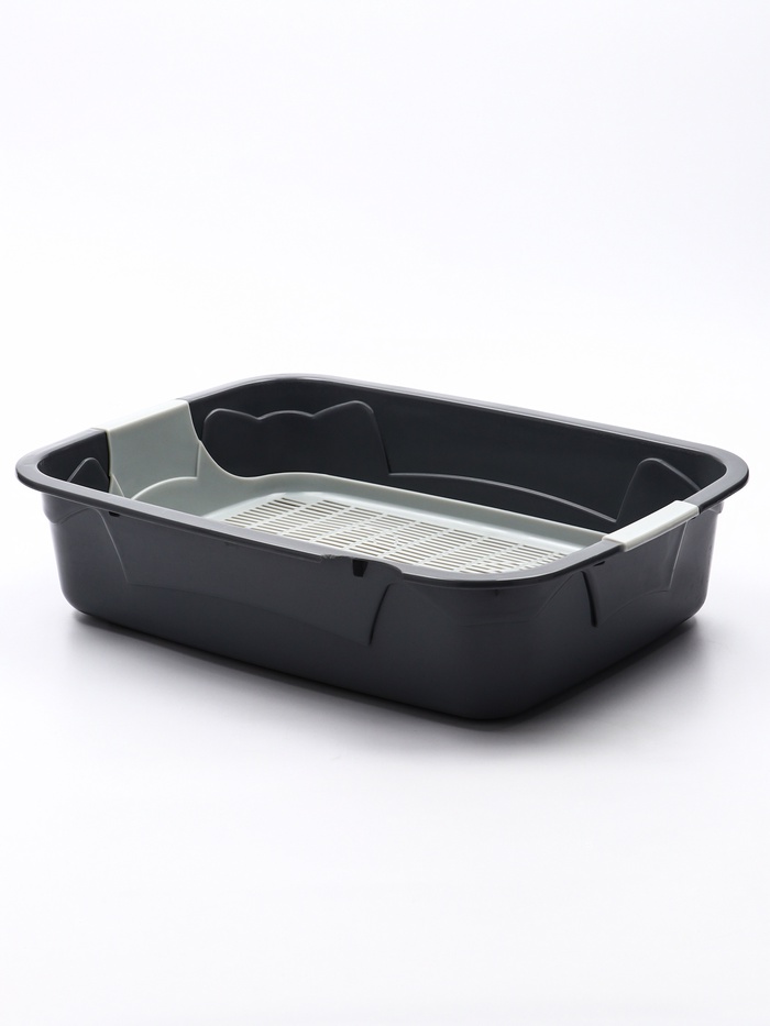 УЦЕНКА Туалет с сеткой, 45х34х15 см, серый - Фото 1