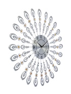 УЦЕНКА Часы настенные интерьерные «Стальные Перья», серия: Ажур, бесшумные, плавный ход, d=69 см, от батарейки 1хАА 10926373