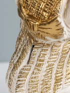 Копилка для денег «Лошадка с ромашкой», гипс, 28×17×21 см, белый с золотом - фото 54806667