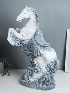 Фигура гипс «Конь, Арабский скакун», 67×47×24 см, антик