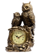 УЦЕНКА Часы настольные интерьерные каминные «Две совы», 15.5×9×29.5 см - Фото 1