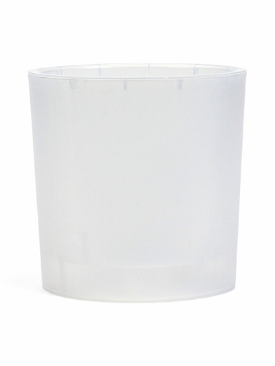 Кашпо для цветов Genius, 2.5 л, d=15.7 см, h=15.6 см, пластиковое, со вставкой, прозрачное