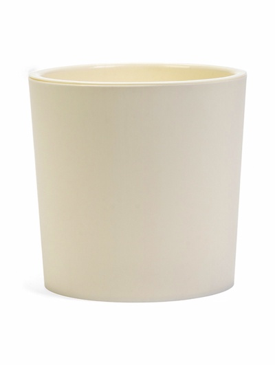 Кашпо для цветов Genius, 2.5 л, d=15.7 см, h=15.6 см, пластиковое, со вставкой, бежевое