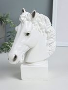 Копилка для денег «Голова коня», гипс, 25 см, белый - Фото 2