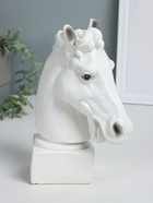 Копилка для денег «Голова коня», гипс, 25 см, белый - Фото 3