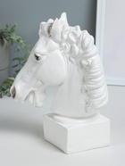 Копилка для денег «Голова коня», гипс, 25 см, белый - Фото 4