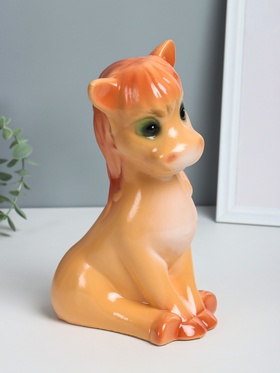 Копилка для денег «Лошадка веселая», гипс, 27 см, коричневый