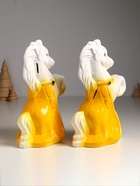 Копилка для денег «Лошадка с попоной», гипс, 25 см, белый МИКС - фото 7538462