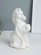 Копилка для денег «Лошадка с попоной», гипс, 25 см, натуральный, под роспись - Фото 3