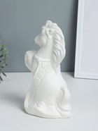 Копилка для денег «Лошадка с попоной», гипс, 25 см, натуральный, под роспись - Фото 5