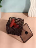 УЦЕНКА Органайзер с крышкой 1секц Black Secret 9.5×9.5×7 см чёрн пакет вклад QF - Фото 4