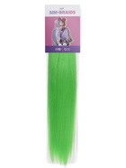 УЦЕНКА SIM-BRAIDS Канекалон однотонный, гофрированный, 65 см, 90 г, светло-зелёный (#Green) - Фото 3