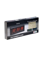 УЦЕНКА Часы электронные настенные, 19×3×48 см, синие цифры - Фото 7