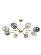 Люстра «Мурано» 8хЕ27 60 Вт золото дымчатый BayerLux - фото 809241020