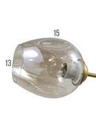 Люстра «Мурано» 8хЕ27 60 Вт золото дымчатый BayerLux - фото 809282939