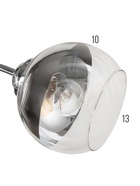 Люстра «Лиана» 5хЕ27 40 Вт хром BayerLux - фото 809282949