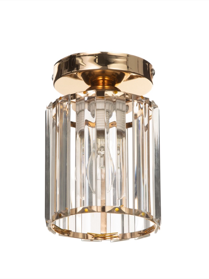 УЦЕНКА Светильник 6591187/1 E27 40 Вт золото 13×13×17 см BayerLux - Фото 1