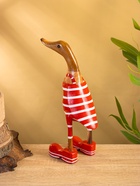 УЦЕНКА Сувенир «Утка в купальнике» дерево 27 см 10926759