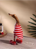 УЦЕНКА Сувенир «Утка в купальнике» дерево 27 см 10926759