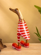 УЦЕНКА Сувенир «Утка в купальнике» дерево 27 см 10926759