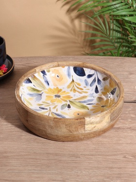 {{photo.Alt || photo.Description || 'УЦЕНКА Блюдо «Желтые и синие цветы» дерево манго 25.5×25.5×6 см'}}