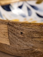 УЦЕНКА Блюдо «Желтые и синие цветы» дерево манго 25.5×25.5×6 см 10926762