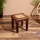 УЦЕНКА Столик шахматный, 37×37×40 см, без фигур, дерево шишам - Фото 2