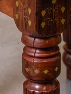 УЦЕНКА Столик шахматный, 37×37×40 см, без фигур, дерево шишам 10926771