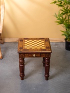 УЦЕНКА Столик шахматный, 37×37×40 см, без фигур, дерево шишам - Фото 12