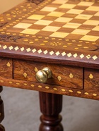 УЦЕНКА Столик шахматный, 37×37×40 см, без фигур, дерево шишам - Фото 14