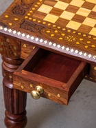 УЦЕНКА Столик шахматный, 37×37×40 см, без фигур, дерево шишам - Фото 15