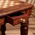 УЦЕНКА Столик шахматный, 37×37×40 см, без фигур, дерево шишам - Фото 6