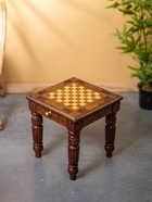 УЦЕНКА Столик шахматный, 37×37×40 см, без фигур, дерево шишам - Фото 8