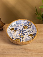 УЦЕНКА Блюдо «Васильки» дерево манго 25×25×4.5 см - Фото 4