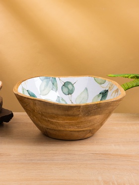 {{photo.Alt || photo.Description || 'УЦЕНКА Салатник «Листья» дерево манго 23×23×10.5 см'}}