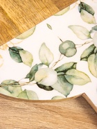 УЦЕНКА Доска разделочная круглая «Листья» дерево манго 36×28 см 10926775