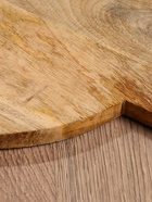 УЦЕНКА Доска разделочная круглая «Листья» дерево манго 36×28 см 10926775