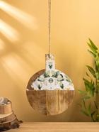 УЦЕНКА Доска разделочная круглая «Листья» дерево манго 36×28 см 10926775