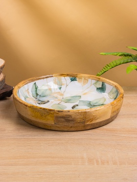 {{photo.Alt || photo.Description || 'УЦЕНКА Блюдо «Листья» дерево манго 25.5×25.5×6 см'}}