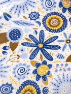 УЦЕНКА Блюдо "Васильки" дерево манго 25,5х25,5х6 см - фото 14919458