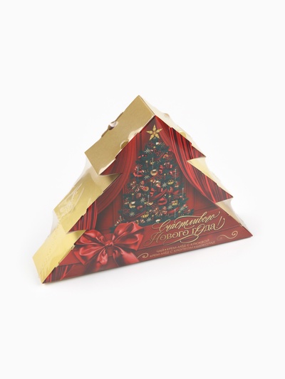 Подарочный набор новогодний «Счастливого нового года»: чай 20 г, крем-мёд 60 г, шоколад 27 г