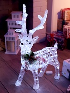 Фигура светодиодная «Олень», 70 см, 100 LED, 220 В, свечение белое - Фото 1