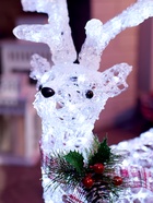 Фигура светодиодная «Олень», 70 см, 100 LED, 220 В, свечение белое - Фото 2